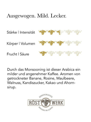 
                  
                    Laden Sie das Bild in den Galerie-Viewer, Monsooned Malabar-Röstwerk Herzogkaffee
                  
                